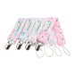 Babygoal Baby Girl Pacifier Clips With Pacifier Case, 4 Pack Metal Teething Clips & Pacifier Clips For Boys And Girls Fits Most