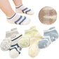 Behele Baby Grip Socks Toddler Non Slip Thin Mesh Infant Pointelle Eyelet Summer Socks Unisex Girl Boy No Show Floor Ankle Socks