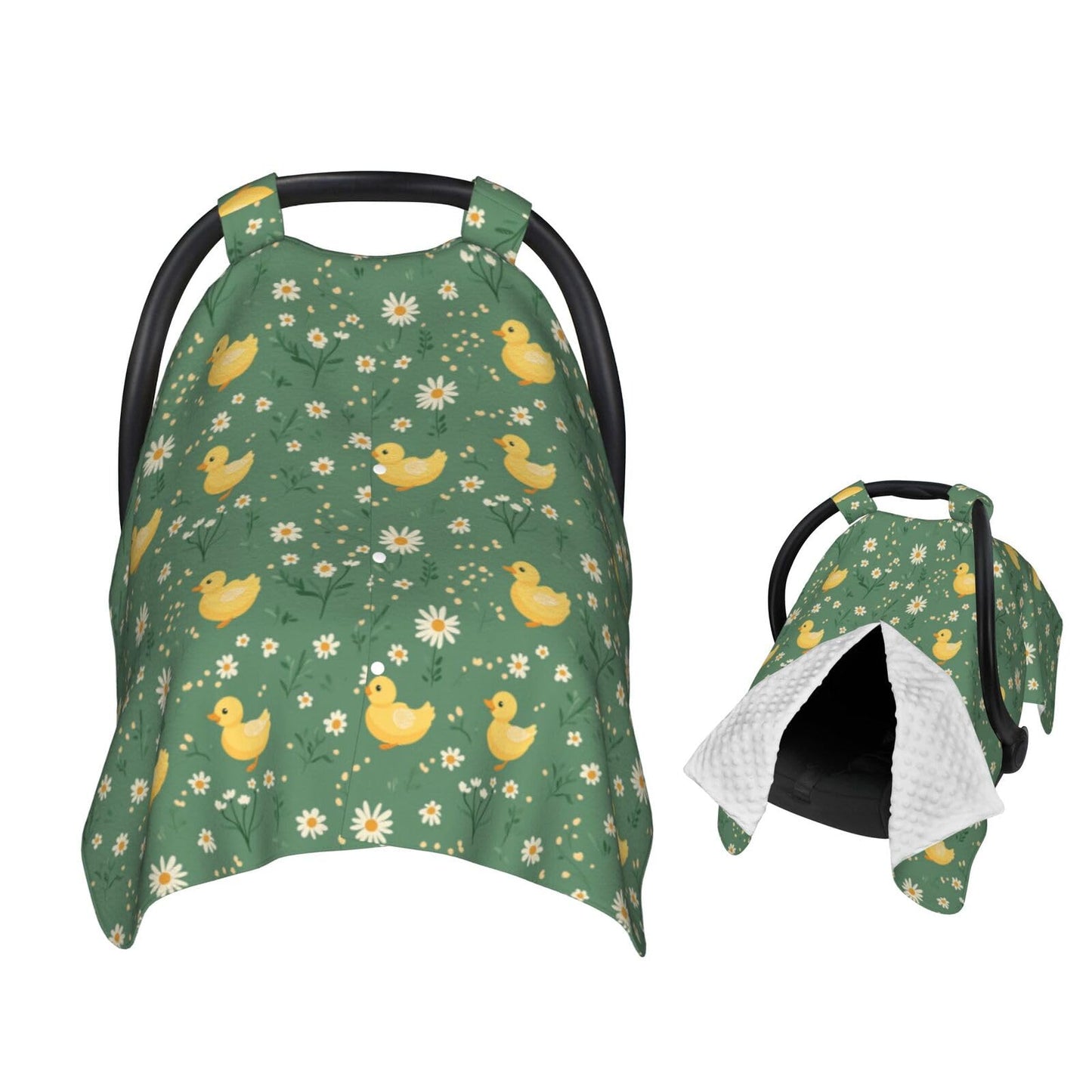 Muishi Duck and Daisy Baby Car Seat Canopy Nursing Cover for Newborn Car Seat Breastfeeding Covers Blanket Newborn Shower Gift
