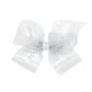 Wee Ones Girls' WeeSplash Vibrant Colored Vinyl Swim Hair Bow on a WeeStay Clip, Medium, Clear