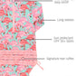 RuffleButts Baby Girls UPF 50+ Sun Protection Tropical Print Long Sleeve One Piece Rash Guard Swimsuit with Zipper - Fab Flaming