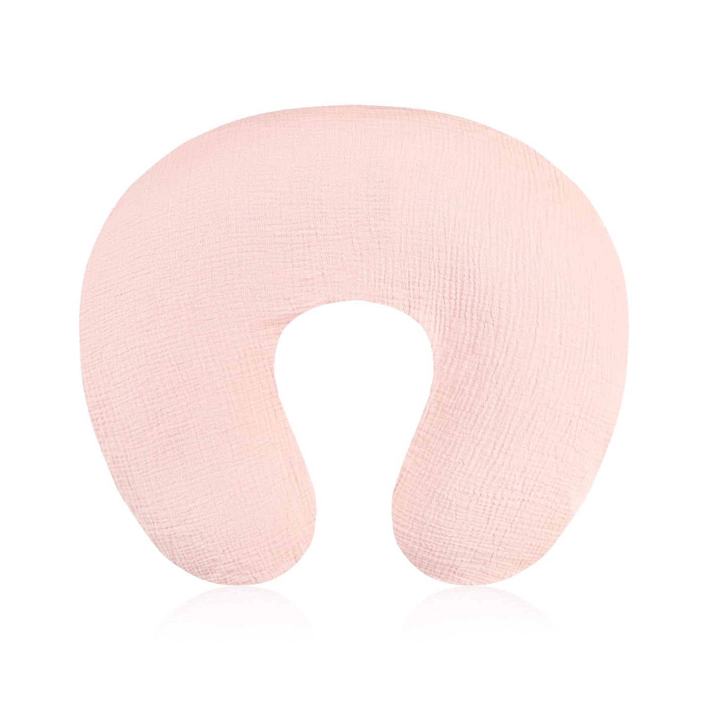Baby Nursing Pillow Cover, Removeable Breastfeeding Pillow Slipcover, Muslin Nursing Pillow Case For Newborn Boys Girls, Soft Fa
