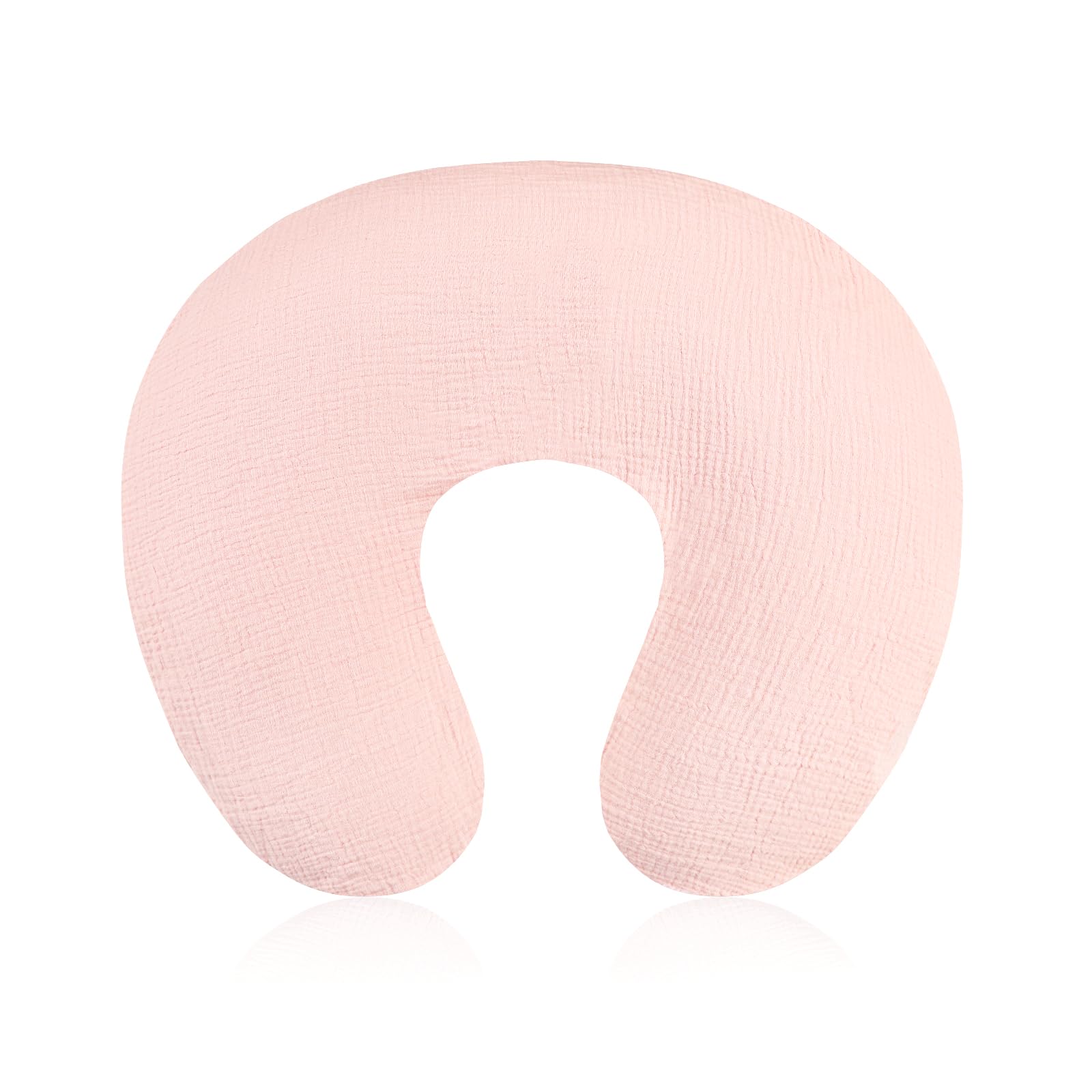Baby Nursing Pillow Cover, Removeable Breastfeeding Pillow Slipcover, Muslin Nursing Pillow Case For Newborn Boys Girls, Soft Fa