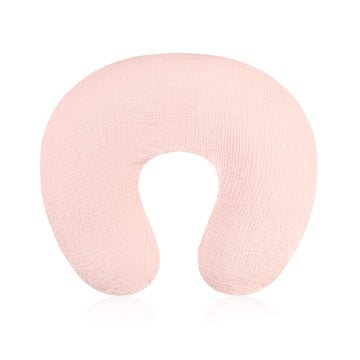 Baby Nursing Pillow Cover, Removeable Breastfeeding Pillow Slipcover, Muslin Nursing Pillow Case For Newborn Boys Girls, Soft Fa