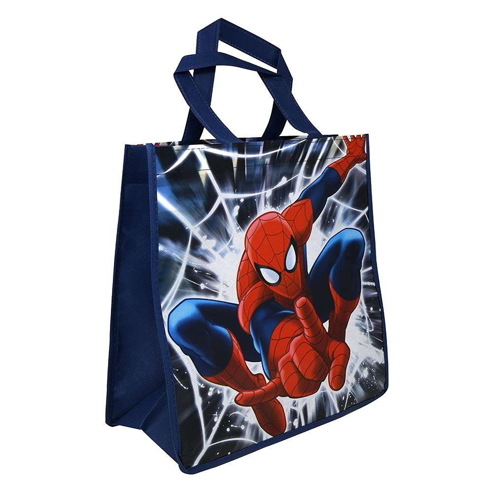 Marvel Spiderman Towel Set For Kids - Bundle With 27X54 Spiderman Microfiber Towel, Tote Bag, Stickers And More (Spiderman Pool