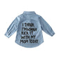 Toddler Long Sleeve Shirt Baby Boy Girl Plaid Top For Toddler Spring Winter Coat For Kid (Black Letters, 6-7 T)