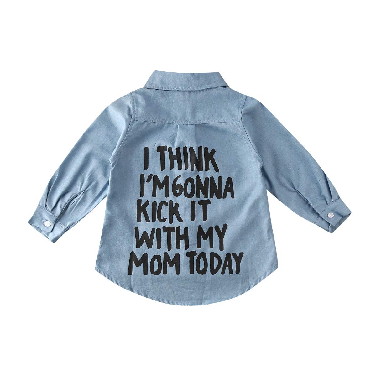 Toddler Long Sleeve Shirt Baby Boy Girl Plaid Top For Toddler Spring Winter Coat For Kid (Black Letters, 6-7 T)