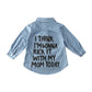 Toddler Long Sleeve Shirt Baby Boy Girl Plaid Top For Toddler Spring Winter Coat For Kid (Black Letters, 5-6 T)