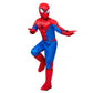 Marvel Spider-Man Official Youth Halloween Costume - Padded Jumpsuit With Gloves, Boot Covers, And Detachable Mask (S) Multi