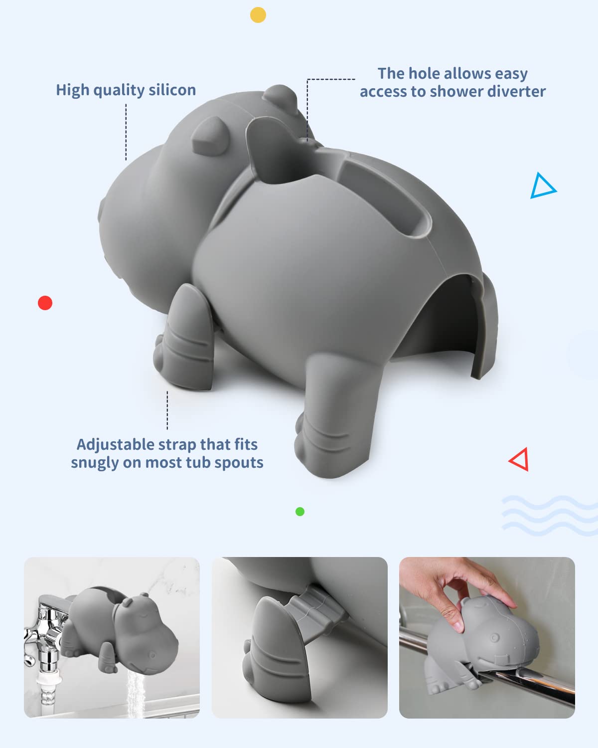 Mandoo Faucet Cover Bathtub Baby, Bath Spout Cover For Baby, Bath Faucet Cover For Kids, Tub Spout Cover Bathtub Faucet Cover Ki