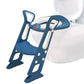 Junior Joe Acrylonitrile Butadiene Styrene Foldable Potty Training Seat Chair With Handrails, Non-Slip Toilet Potty Stand And La