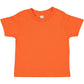 Rabbit Skins Infant 100% Cotton Jersey Short Sleeve Tee, Orange, 18 Months