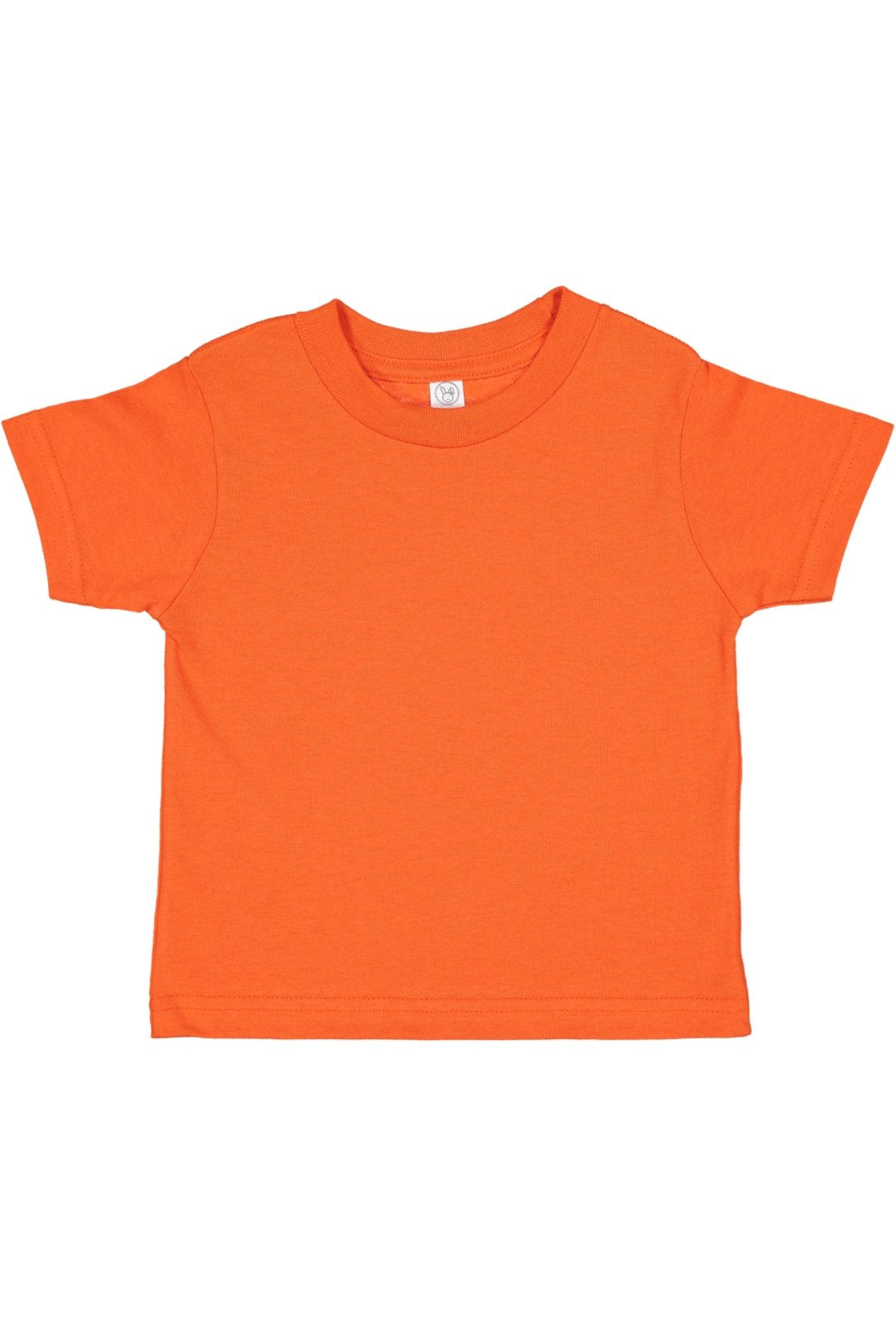Rabbit Skins Infant 100% Cotton Jersey Short Sleeve Tee, Orange, 18 Months