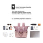 Esvan Diaper Tote Bag Totepack Backpack 2 In 1 For Women Multifunctional Large Capacity With Insulated Pockets Travel (Pink Purp
