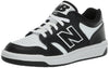 New Balance Baby 480 V1 Lace-Up Sneaker, Black/White, 2 Wide Us Unisex Infant