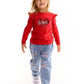 Toddler Girls T-Shirt Valentine'S Day Shirt Heart Tops Kids Long Sleeve Ruffle Baby Tees Size 5