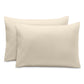 Bare Home Microfiber Pillow Cases - Toddler Size Set Of 2 Cooling Pillowcases Double Brushed Sand Pack Easy Care (Toddler Pillow