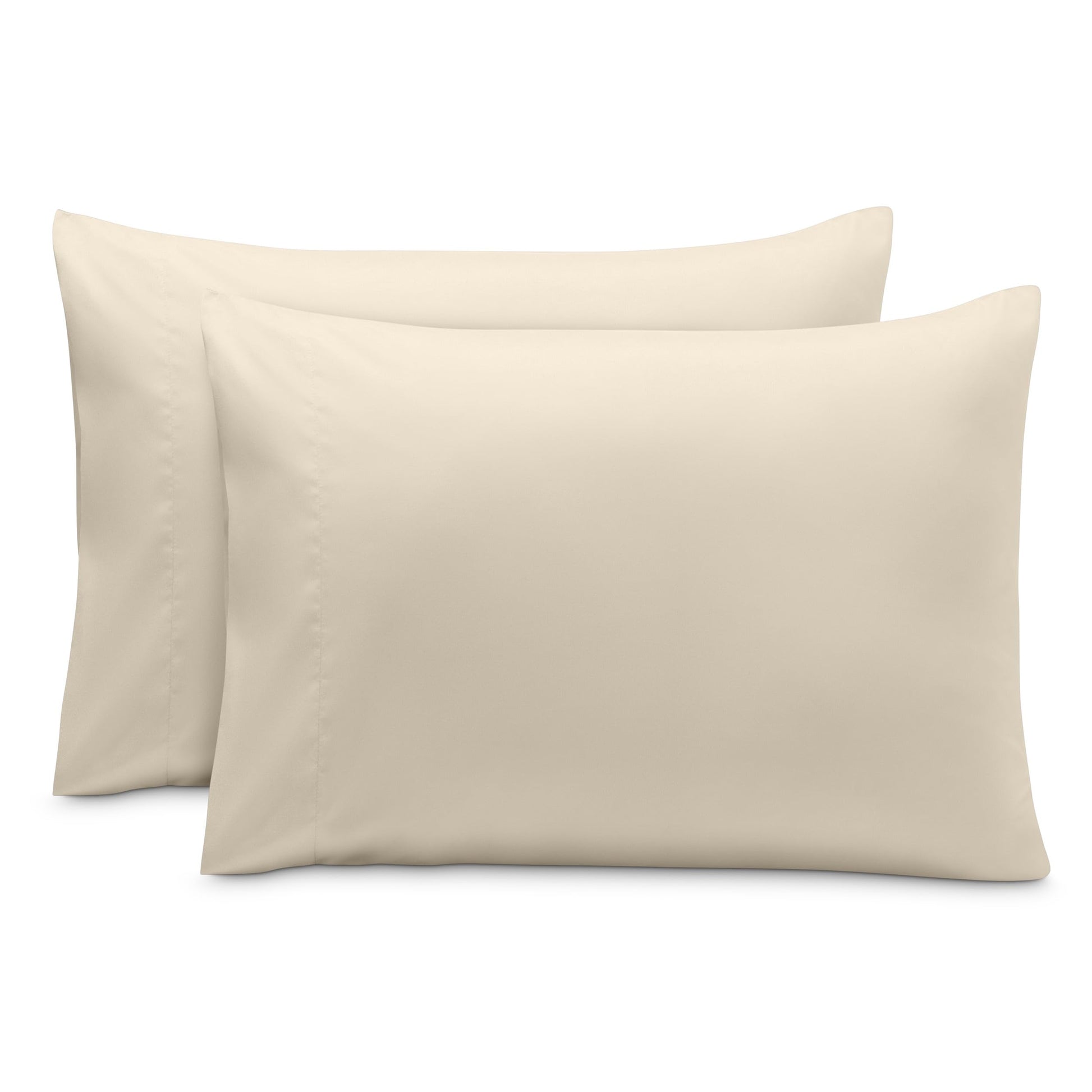 Bare Home Microfiber Pillow Cases - Toddler Size Set Of 2 Cooling Pillowcases Double Brushed Sand Pack Easy Care (Toddler Pillow