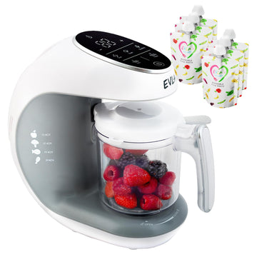 Evla'S Baby Food Maker, Steamer, Blender, Baby Food Processor For Healthy Homemade Baby Food In Minutes, Touch Screen With 6 Reu