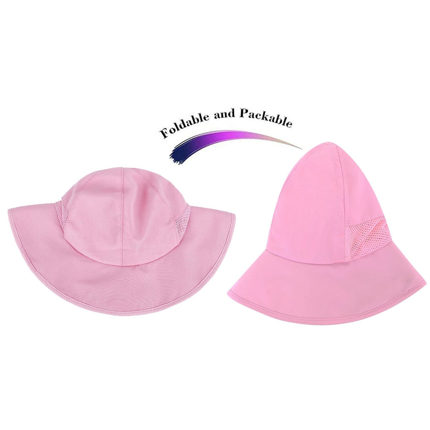 Simplikids Pink Baby Sun Hat Kids Sun Hats With Uv Protection For Girls Toddler Sun Hat Girl Sun Hat For Beach Swim Travel Pink
