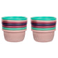 The First Years Greengrown Reusable Bowls With Lids - Toddler Snack Bowl - 8 Pack - Pink/Purple/Teal