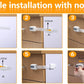 Vmaisi Baby Proofing Cabinet Locks - Childproofing Adjustable Multi Use Straps Latches for Drawers, Fridge, Dishwasher, Toilet S