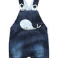 Abolai Cute Baby Boys Clothes Toddler Whale Jeans Romper Set With Blue Short Sleeve T-Shirt Blue 90
