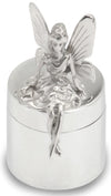 Krysaliis .925 Sterling Silver Tooth Fairy Keepsake Box For Baby - Durable, Elegant, And Custom Engravable Keepsake Gift Box - P