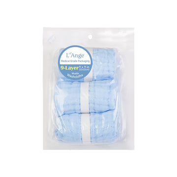 L'Ange Baby - 100% Cotton Muslin Baby Washcloths - Muslin Burp Cloths For Baby Boy And Girl - Ready To Use Medical Grade Packagi