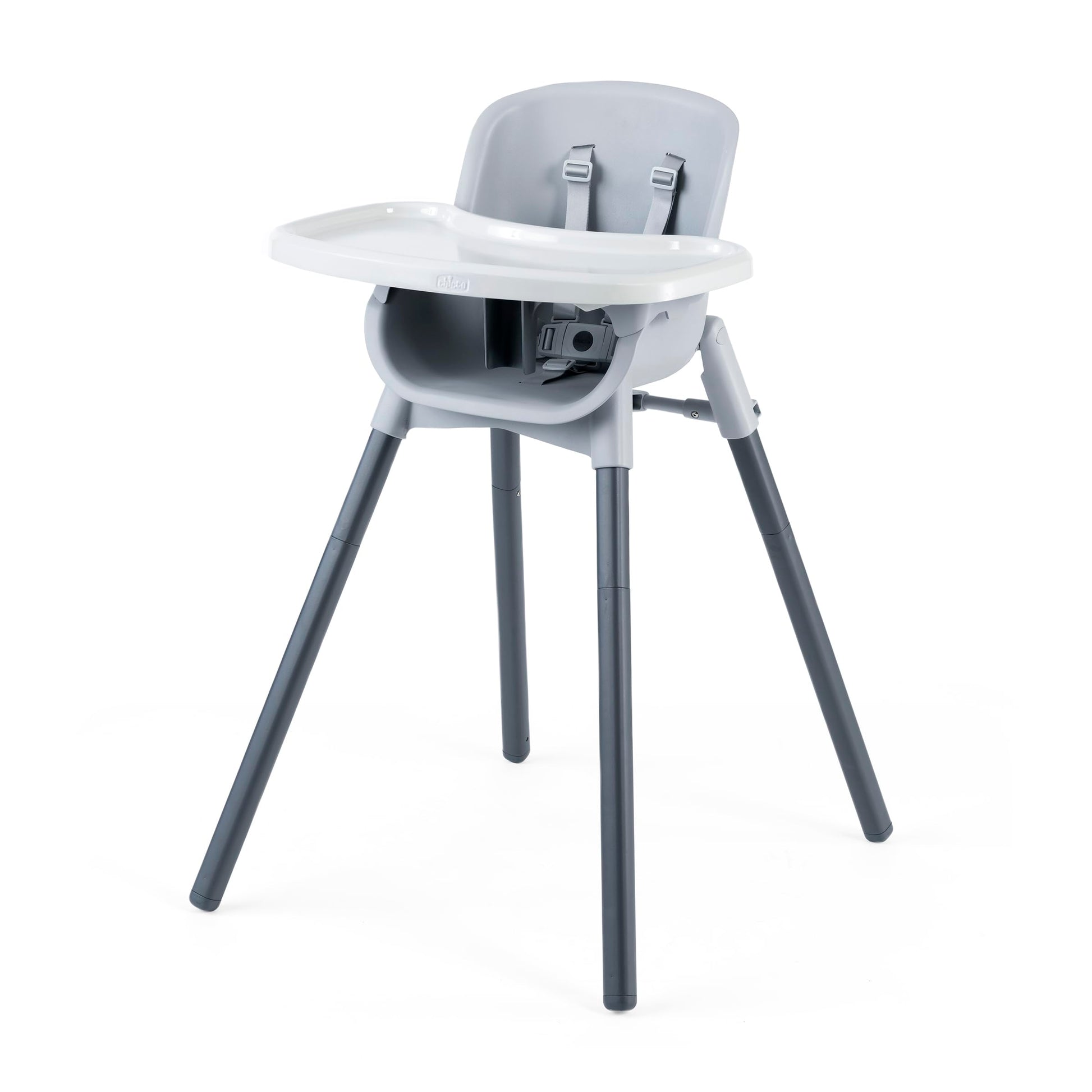 Chicco Zest 4-in-1 Folding High Chair and Youth Stool, Multi-Use Easy Clean | Seasalt/Grey