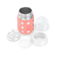 Lifefactory 8-Ounce Stainless-Steel Vacuum-Insulated Wide-Neck Baby Bottle With Stage 2 Nipple (3-6 Months) Cantaloupe (Ls2211Wc