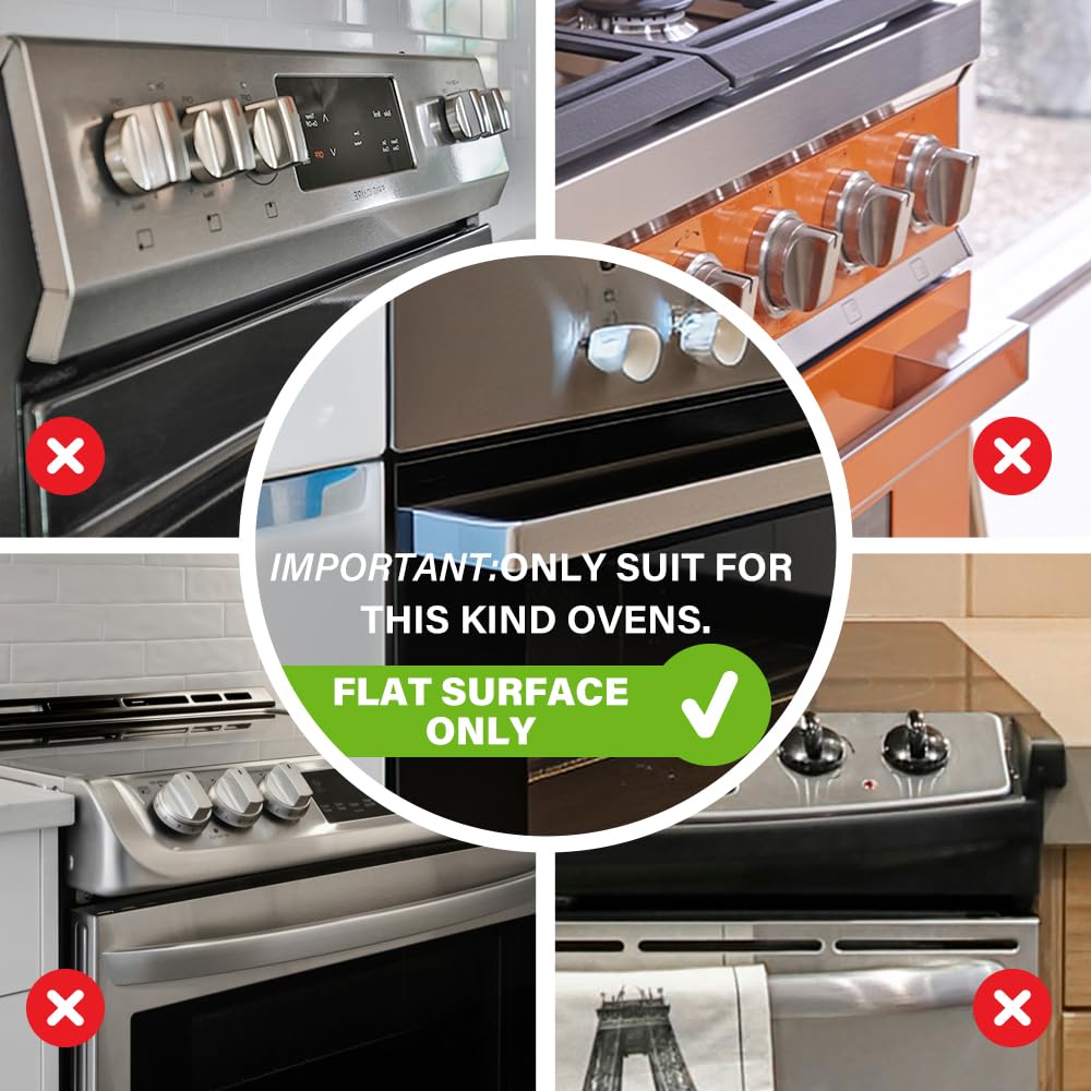 Eudemon 1 Pack Childproof Oven Door Lock, Oven Front Lock Easy To Install & Heat-Resistant Material No Tools Need Or Drill (Blac