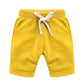 Haxico Toddler Baby Boys Summer Knee Length Solid Cotton Candy Sport Shorts Kids Harem Pants Yellow