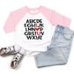 Bump And Beyond Designs Cute Girls And Boys Valentine'S Day Shirt, I Love You (Light Pink 3T)
