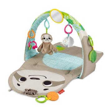 Fisher-Price Ready to Hang Sensory Sloth Gym, infant activity mat with toys for tummy time and play