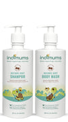 Indimums Mixed Combo Natural Baby Shampoo & Body Wash For Newborns,Toddlers And Kids- Promotes Healthy Hair & Skin, Hypoallergen