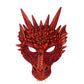 Crtepst Dragon Costume For Kids Boys Girls, Dragon Wing Tail Mask Set,Halloween Dinosaur Cosplay Set For Child (Red)