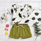 2T Boys Clothes Toddler Boys Summer Outfits Dinosaur T-Shirt & Shorts Set 2 Piece