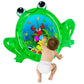 Zhuynxir Frog Infant Water Mat, Tummy Time Baby Play Mat, Inflatable Play Center For Newborn (36.5X30 In)