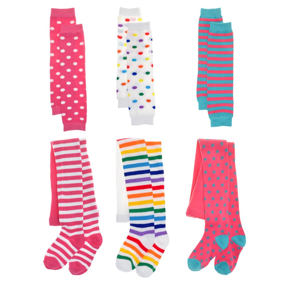 Angelina 3-Pack Girls Winter Tights And Mix-Match Leg/Arm Warmer Set #0032_Ss