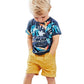 Little Bitty 2T Boy Clothes Summer Cotton Clothing Outfits Short Sleeve T-Shirt & Shorts Set,Coconut Tree 2-3Y/2T