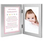Poetry Gifts Will You Be My Godparents From Baby Girl Godchild, Add 4X6 Photo To Double Frame