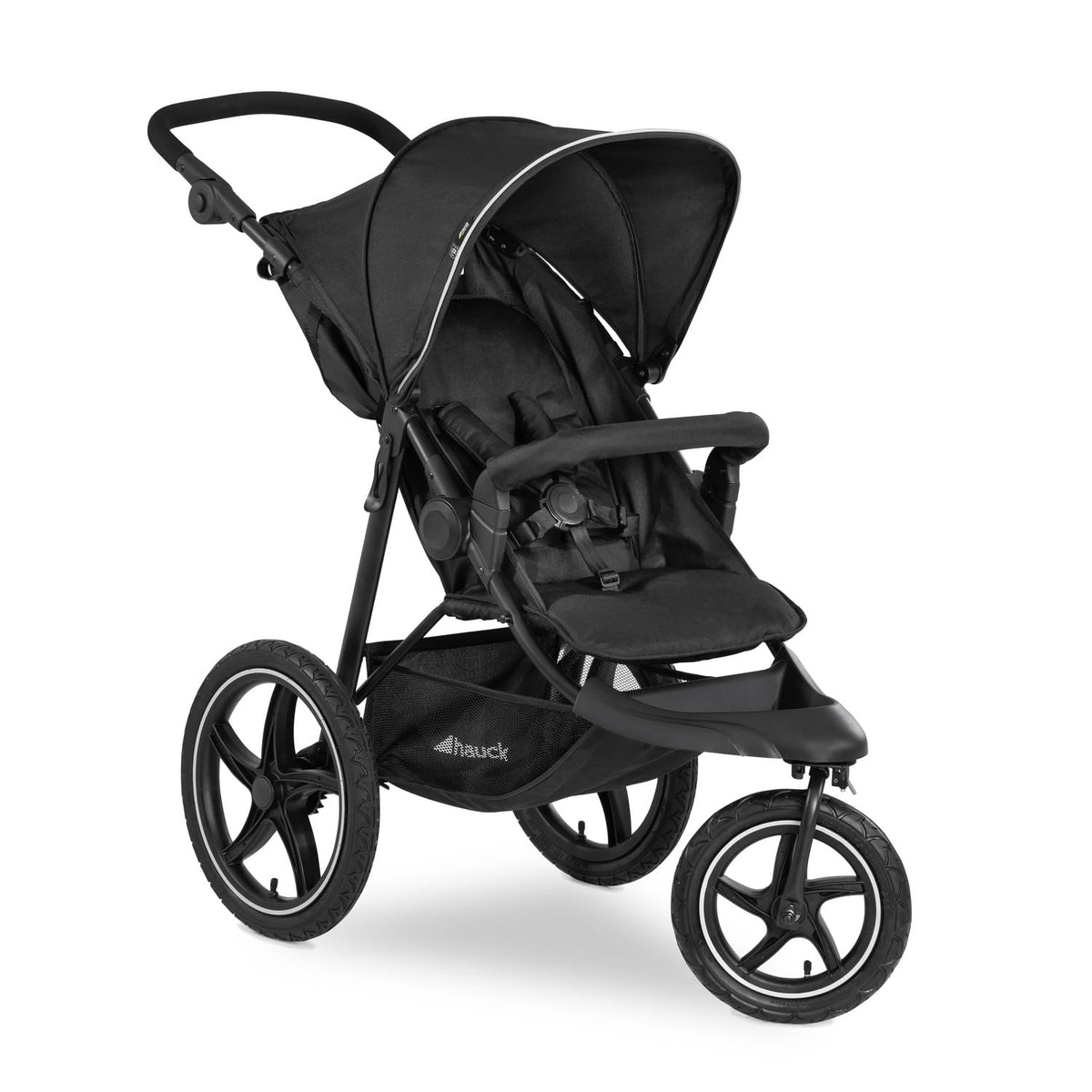 Hauck AllTerrain Pushchair with Pneumatic Tyres, Reclining Seat, Black