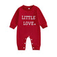 BemeyourBBs Newborn Baby Boy Fall Winter Clothes Button Long Sleeve Romper Jumpsuit Cute Infant One Piece Outfit (Heart Little L