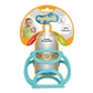 OgoBolli Grippi Teether Ring Tactile Sensory Ball and Baby Bottle Holder for Babies & Toddlers - Stretchy, Squishy, Soft, Non-To