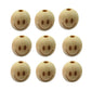 Alenybeby 50pcs 20mm Round Natural Wood Beads Laser Printing Smile face Beads Necklace Wooden Beads for Key Chain Jewelry Making