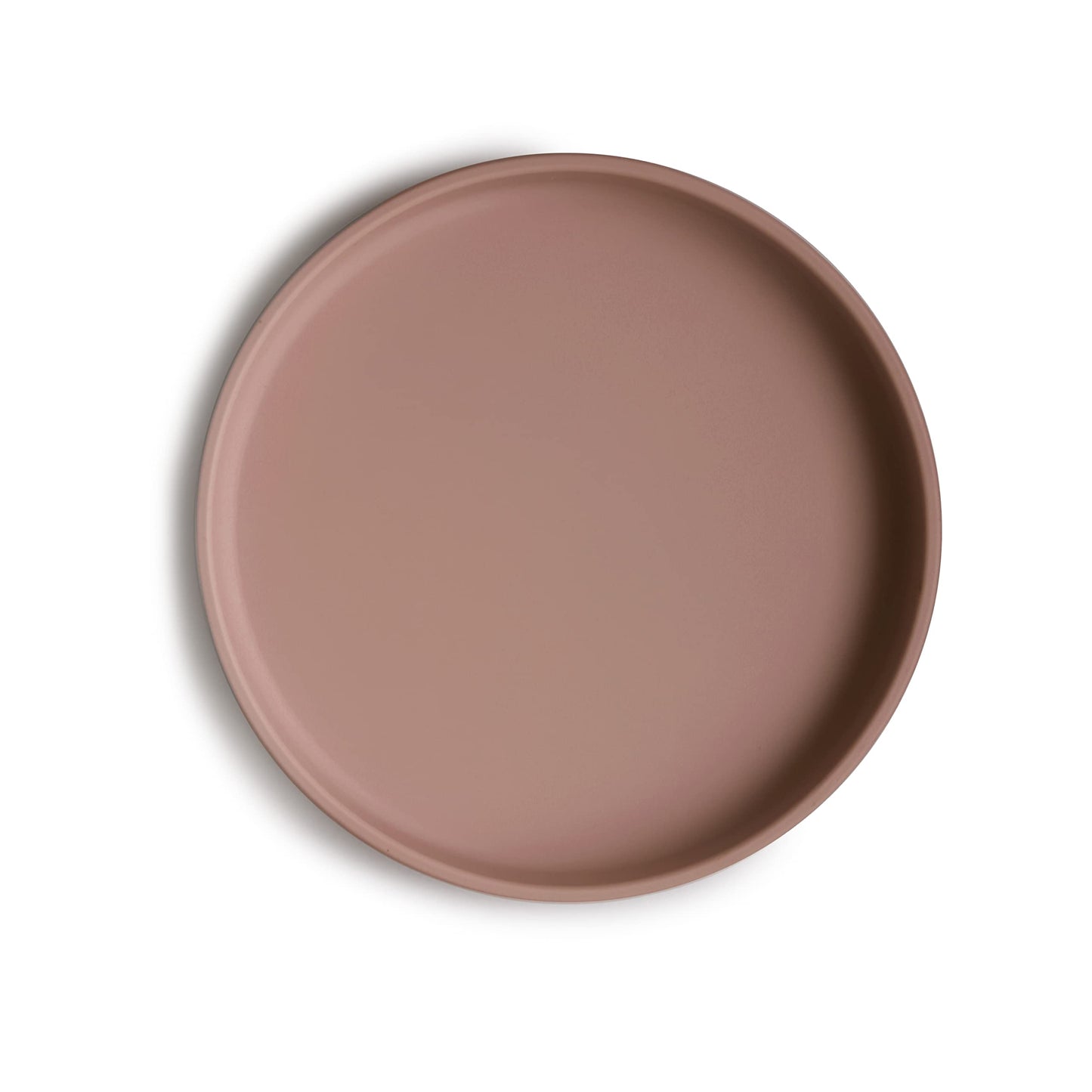 mushie Classic Silicone Suction Plate | BPA-Free Non-Slip Design (Cloudy Mauve)