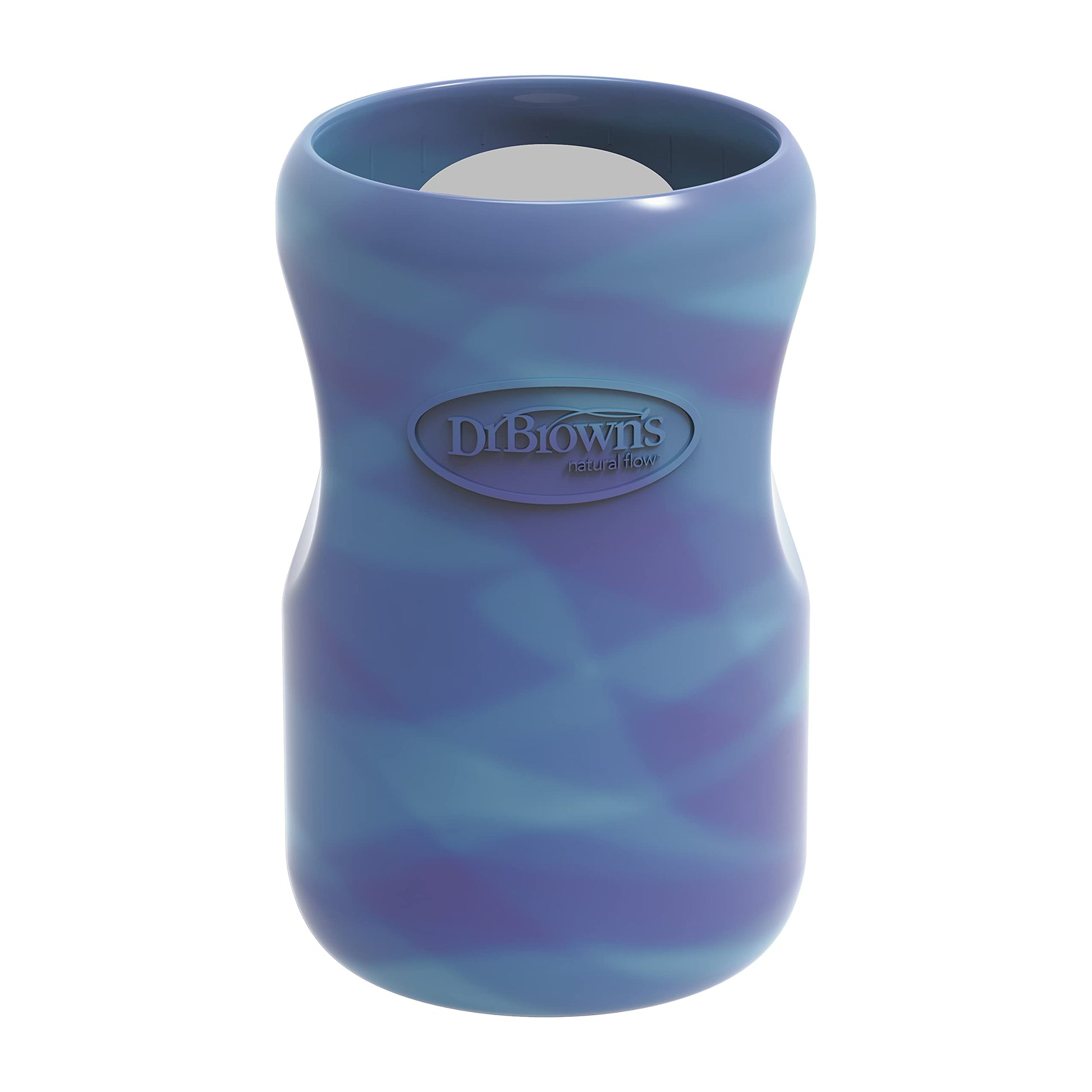 Dr. Brown'S Natural Flow Options+ Glass Baby Bottle Sleeves,100% Silicone,9 Oz,Wide-Neck,Glow In The Dark