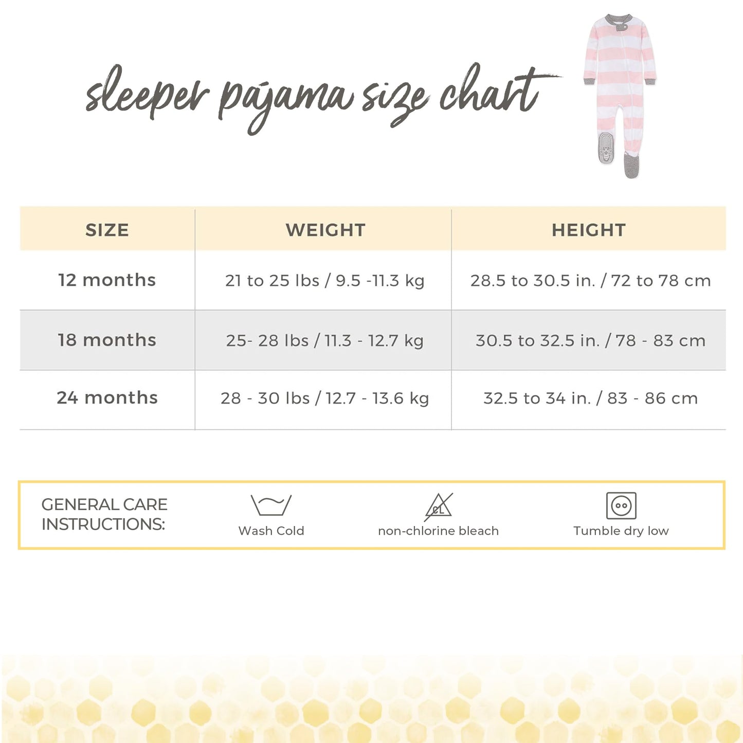 Burt'S Bees Baby Baby Girls Pajamas, Zip Front Non-Slip Footed Pjs, 100% Organic Cotton And Toddler Sleepers, Pink Rugby Stripe,