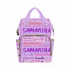 Custom Diaper Bag For Mom, Customized Diaper Backpack Personalized Mummy Nursing Baby Bags Fashion Shoulders Bag Casual Daypack